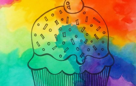 Rainbow Cupcake